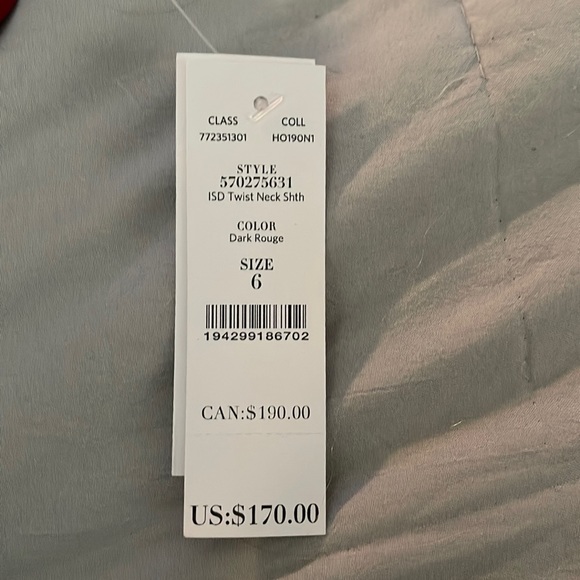 Cute Criss Cross Red Dress - Picture 6 of 6